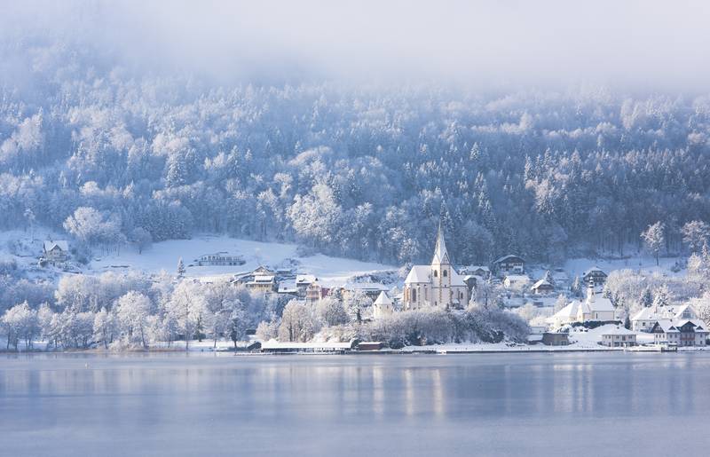 Maria Wörth im Winter