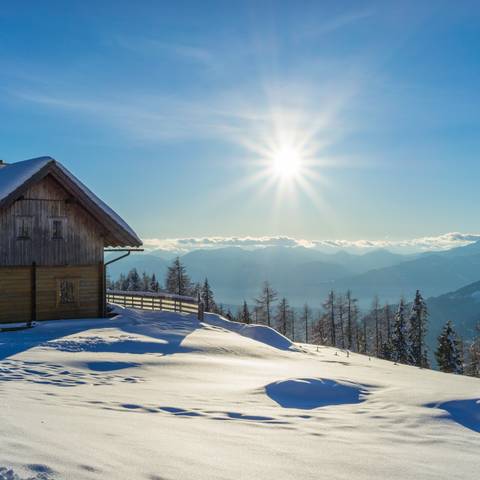 Winter in den Nockbergen auf der Nockalm