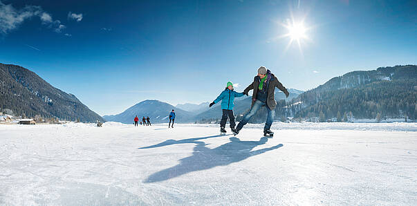 Weissensee Eislaufen