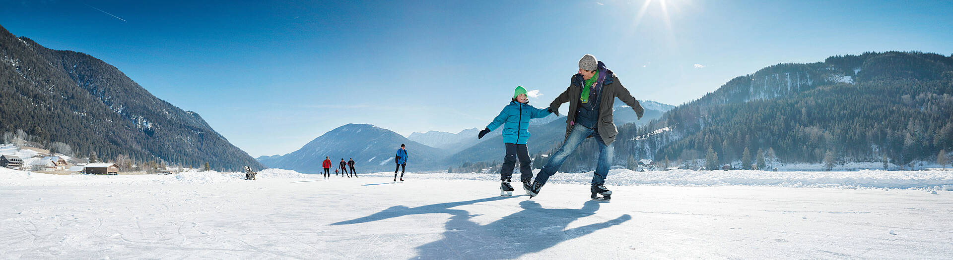 Weissensee Eislaufen