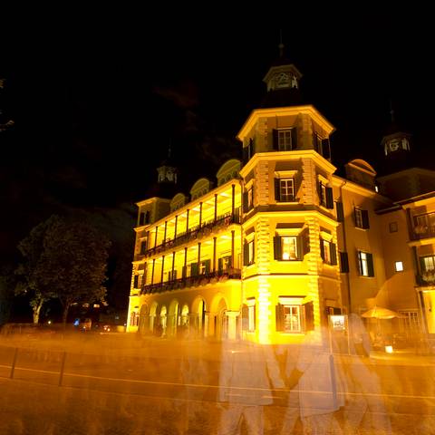 Schloss Velden bei Nacht