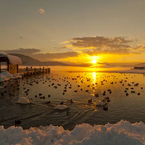 Sonnenuntergang Wörthersee Klagenfurt