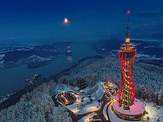 Jedvovca (Pyramidenkogel). Advent nad oblaki.